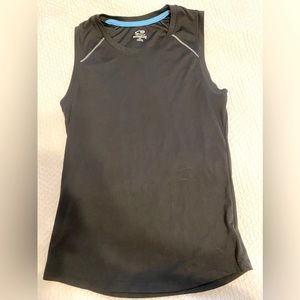 Small Black Champion Fitted Unisex Tanktop